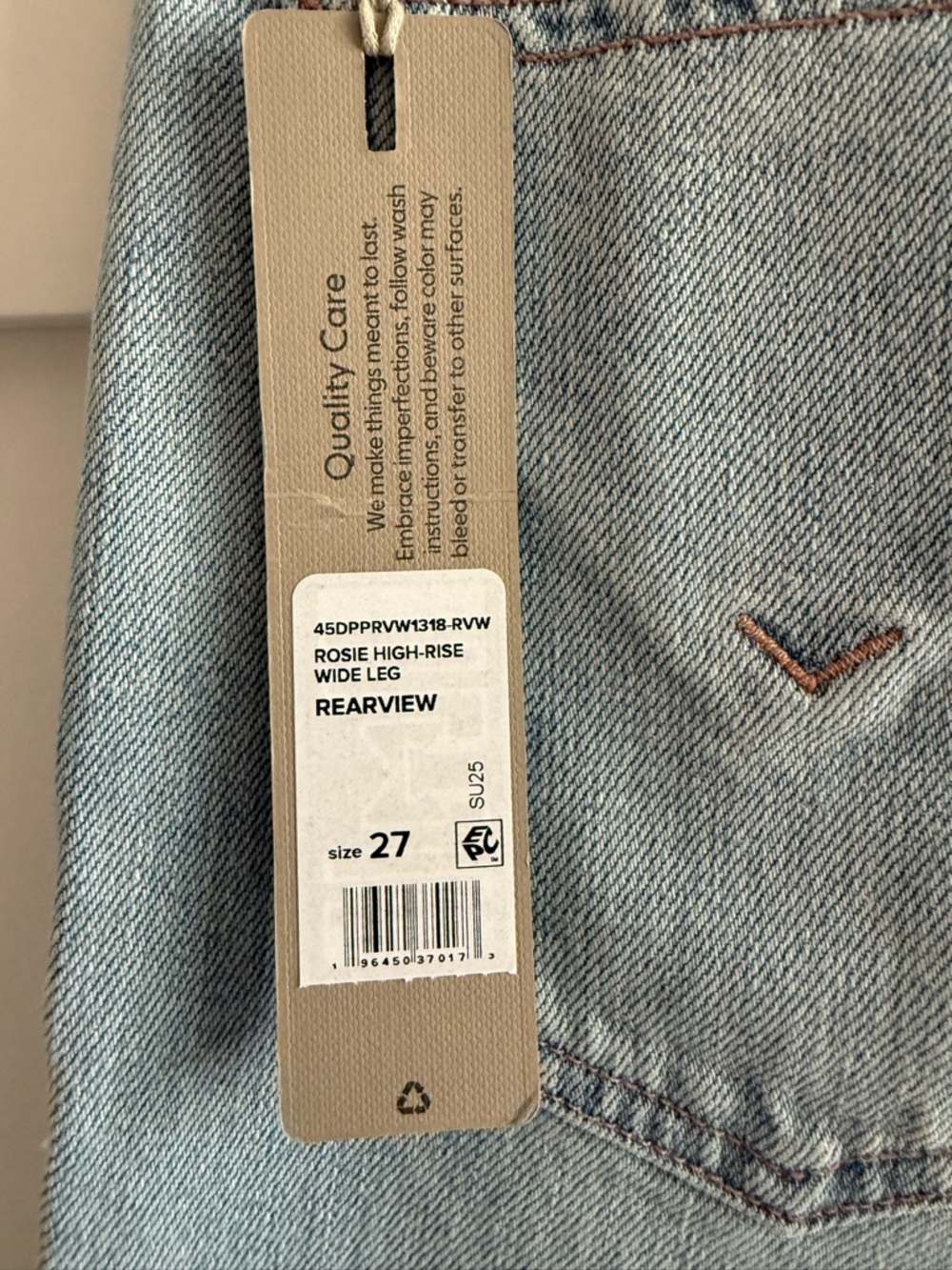 Hudson Jeans (Rosie) Pale Blue High-Rise Straight Leg Jeans Size 27 - Picture 6 of 14